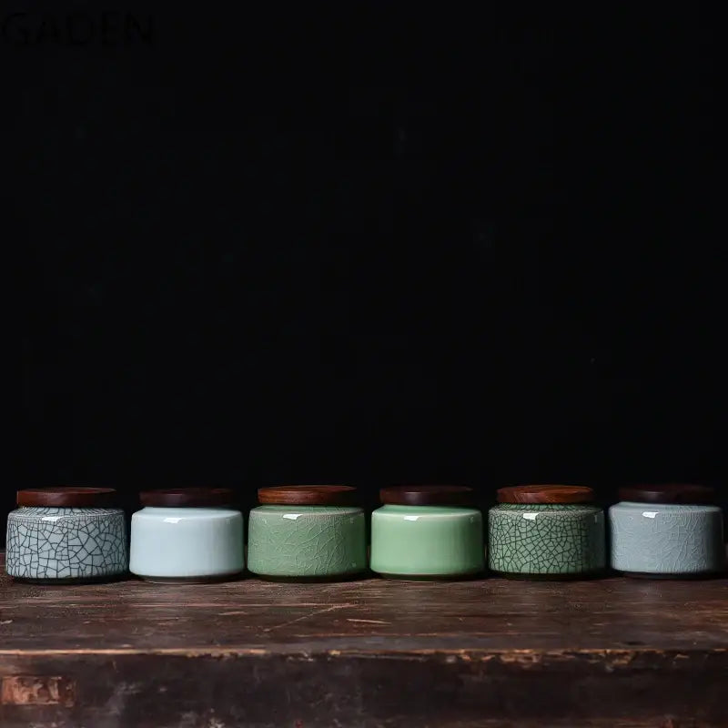 Chinese celadon theedoos