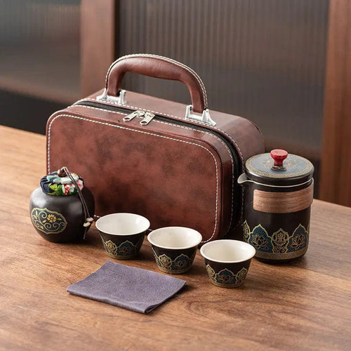 Chinese keramische reistheeset