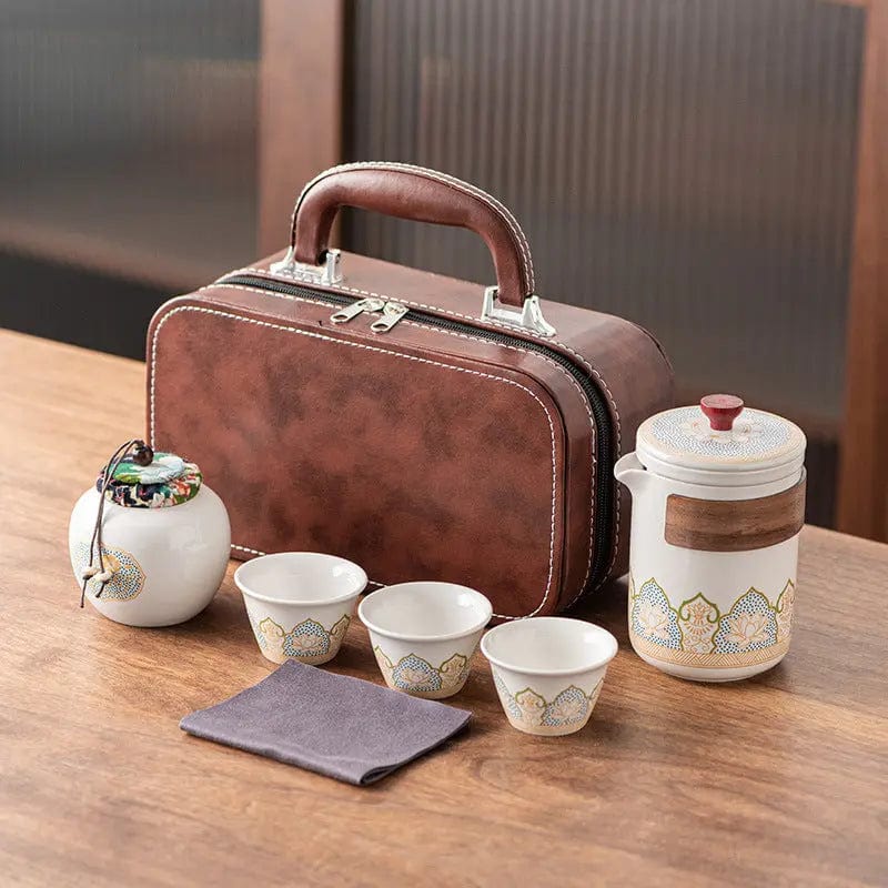 Chinese keramische reistheeset