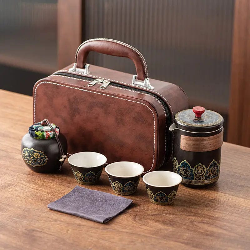 Chinese keramische reistheeset