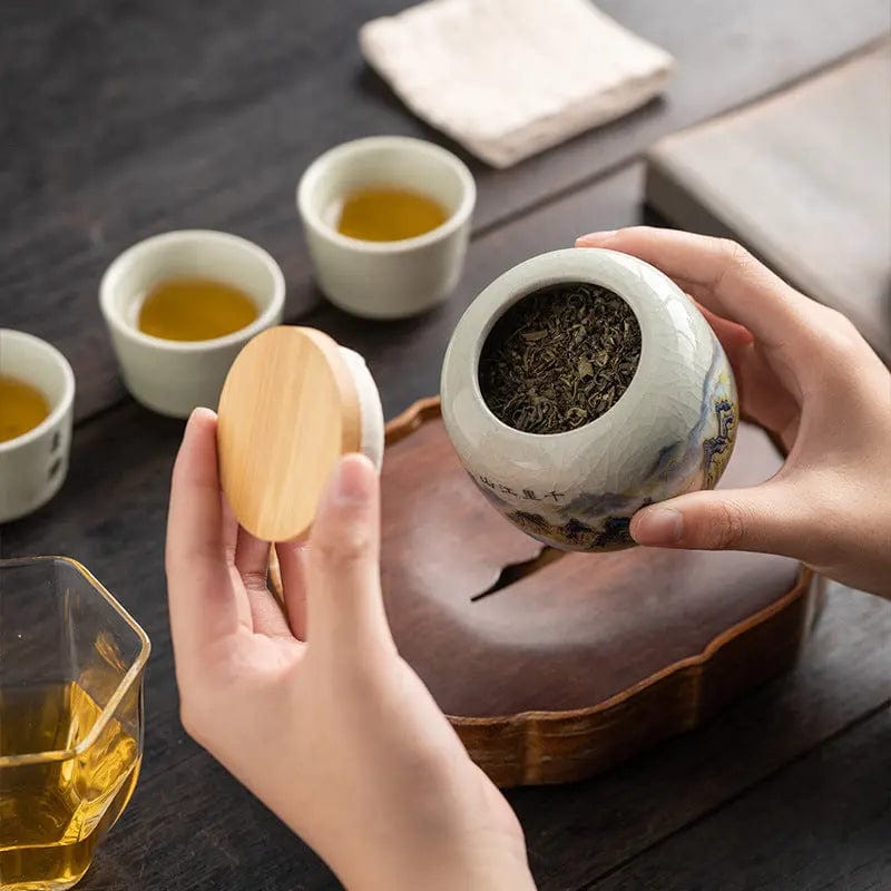 Chinese keramische theedoos