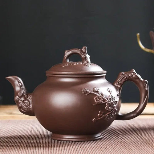 Chinese klei theepot met bloemenpatroon 500 ml