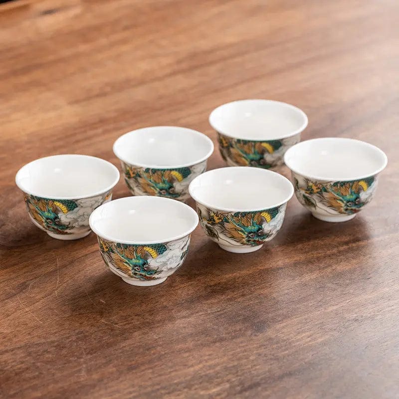 Chinese porseleinen draak theekop 50ml