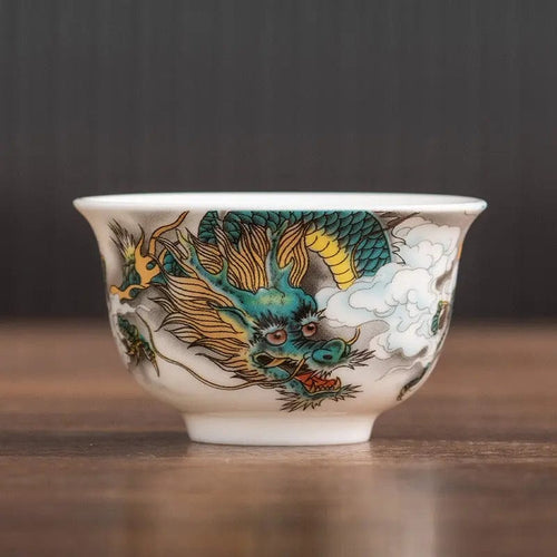 Chinese porseleinen draak theekop 50ml