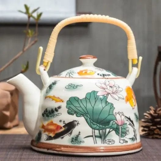 Chinese porseleinen vis theepot 900ML