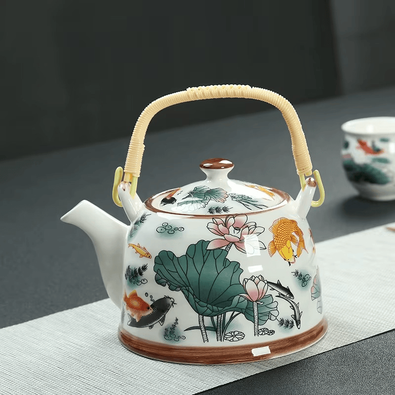 Chinese porseleinen vis theepot 900ML