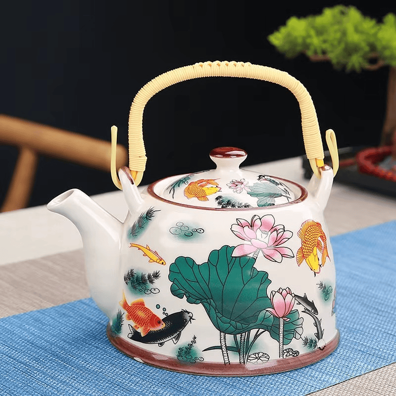 Chinese porseleinen vis theepot 900ML