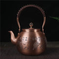 Chinese ronde koperen theepot Bulls 1,5L