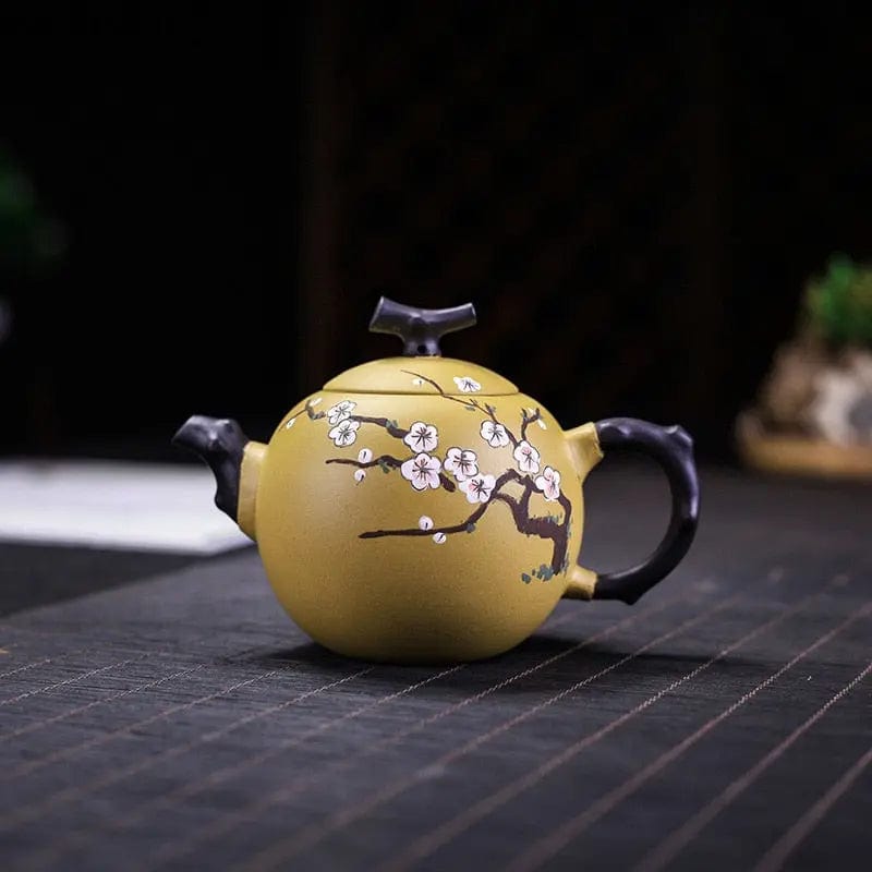 Chinese Yixing gele kersenbloesem klei theepot 250 ml