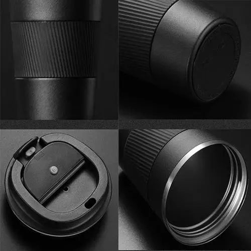 Compacte RVS thermosbeker 380 ml voor thee en koffie