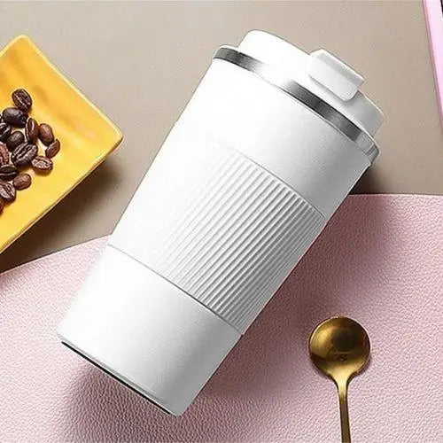 Compacte RVS thermosbeker 380 ml voor thee en koffie