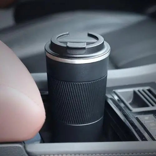 Compacte RVS thermosbeker 380 ml voor thee en koffie