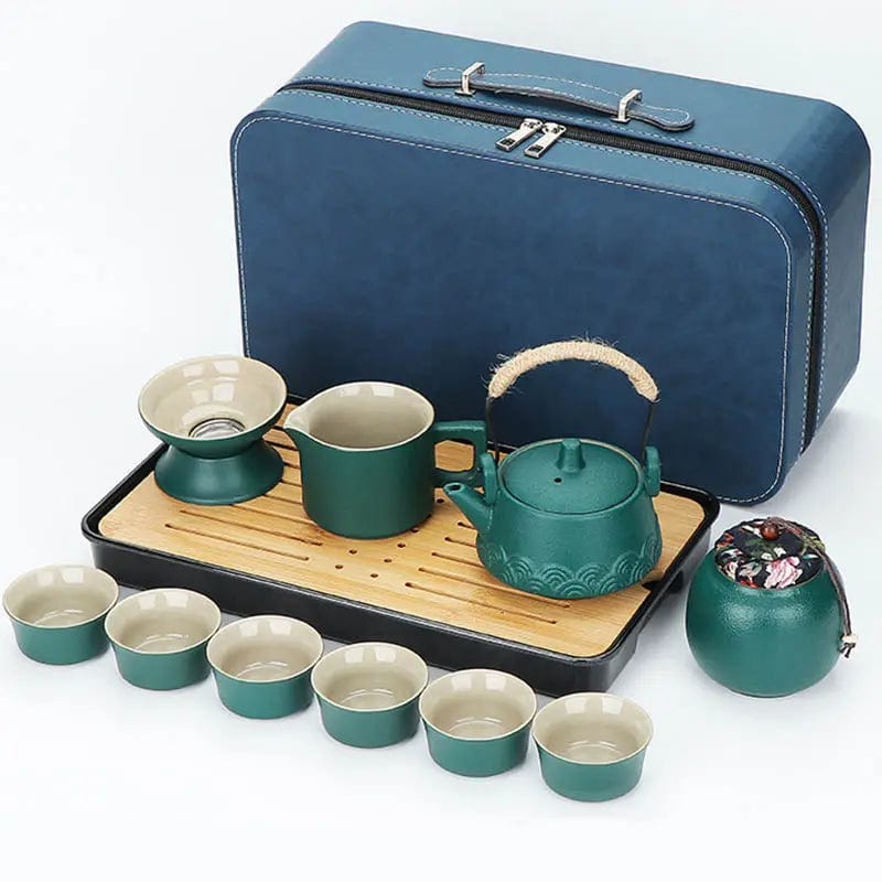 Complete Japanse keramische theeset