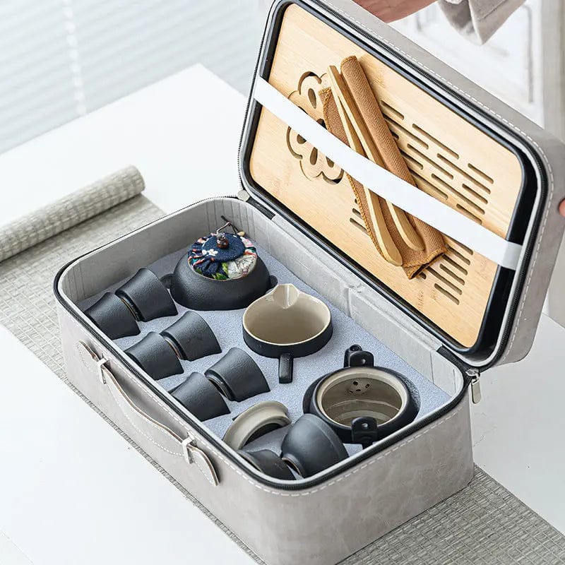 Complete Japanse keramische theeset