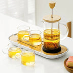 Design glazen theepot met drukfilter 350ML - 600ML
