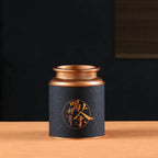 Design theedoos in metaal en Chinese patronen