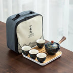 Draagbare Chinese keramische theeset