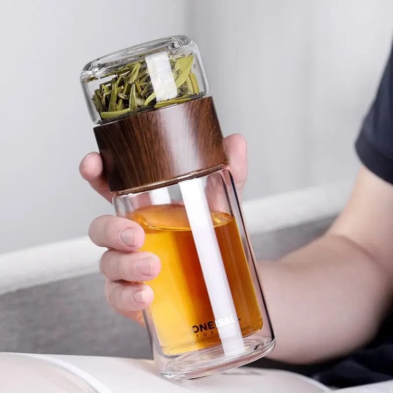 Draagbare glazen theepot 200ML - 300ML