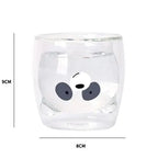 Dubbelwandige glazen panda theemok 260ml