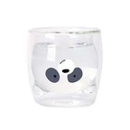 Dubbelwandige glazen panda theemok 260ml