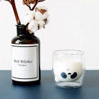 Dubbelwandige glazen panda theemok 260ml