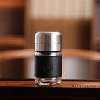 Dubbelwandige glazen theefles met infuser