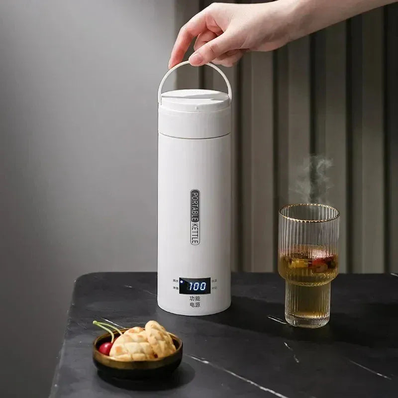 Dubbelwandige RVS reiswaterkoker 450 ml