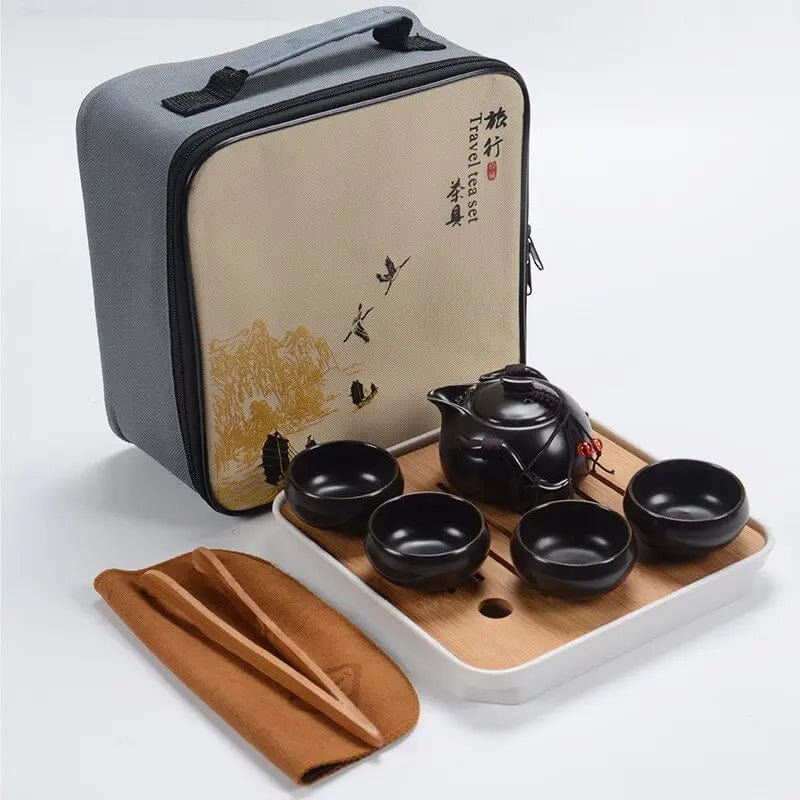 Eenvoudige Chinese keramische theeset