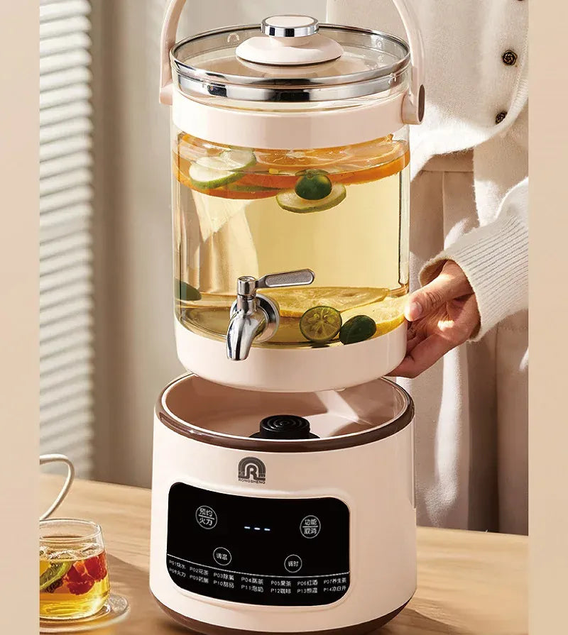 Elektrische theedispenser 3 liter met glazen reservoir