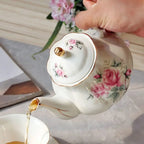 Engelse Camellia Bloem Theepot in Porselein 500ML