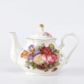 Engelse porseleinen theepot 400 ml met bloemenmotief