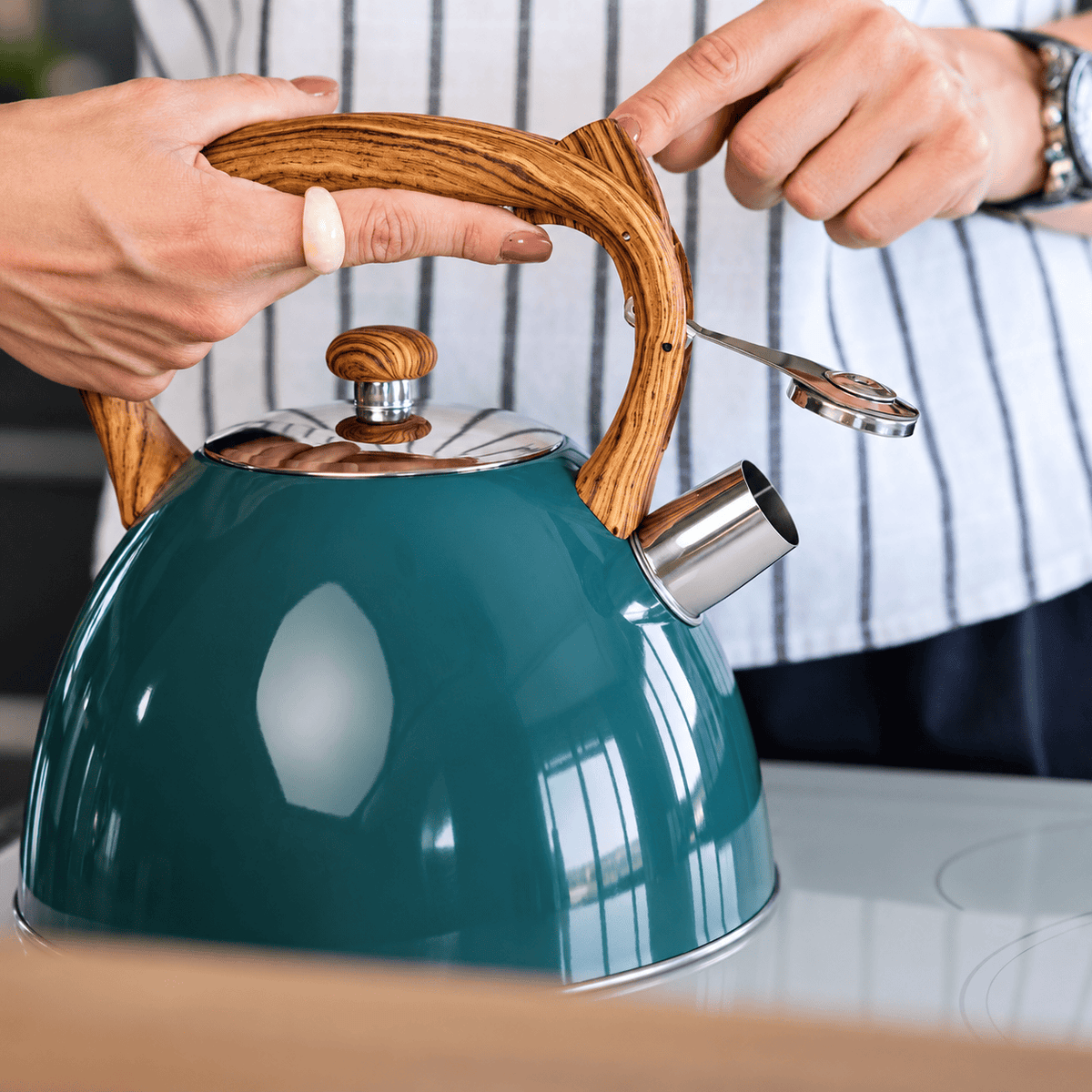 FLORINA FRANK fluitketel 2,5 liter – inductie, donkergroen