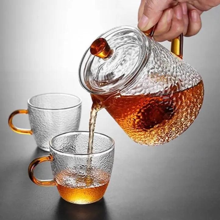 Gegranuleerde glazen theepot 450ML - 900ML