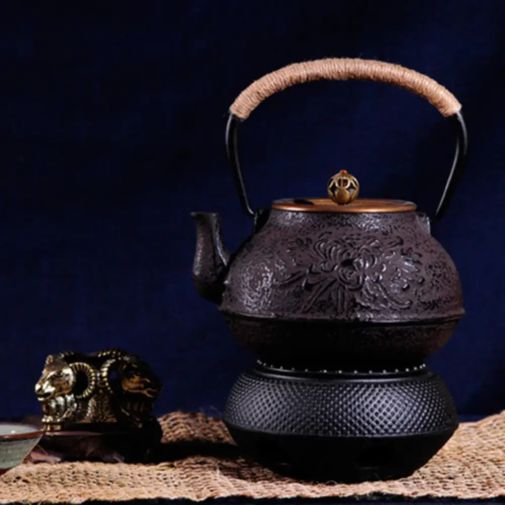 Gietijzeren theepot warmhouder 14,5 cm