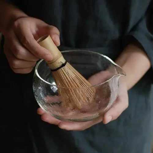 Glazen chawan theekom