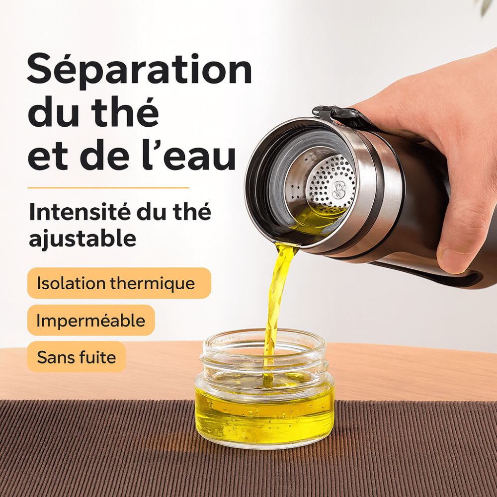 Glazen theefles 500 ml met uitneembare infuser