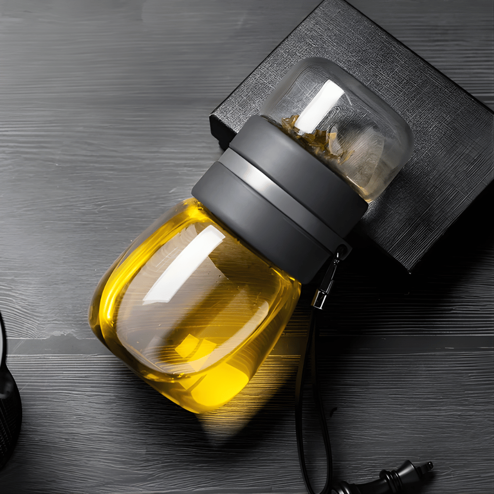 Glazen theefles met infuser – mini