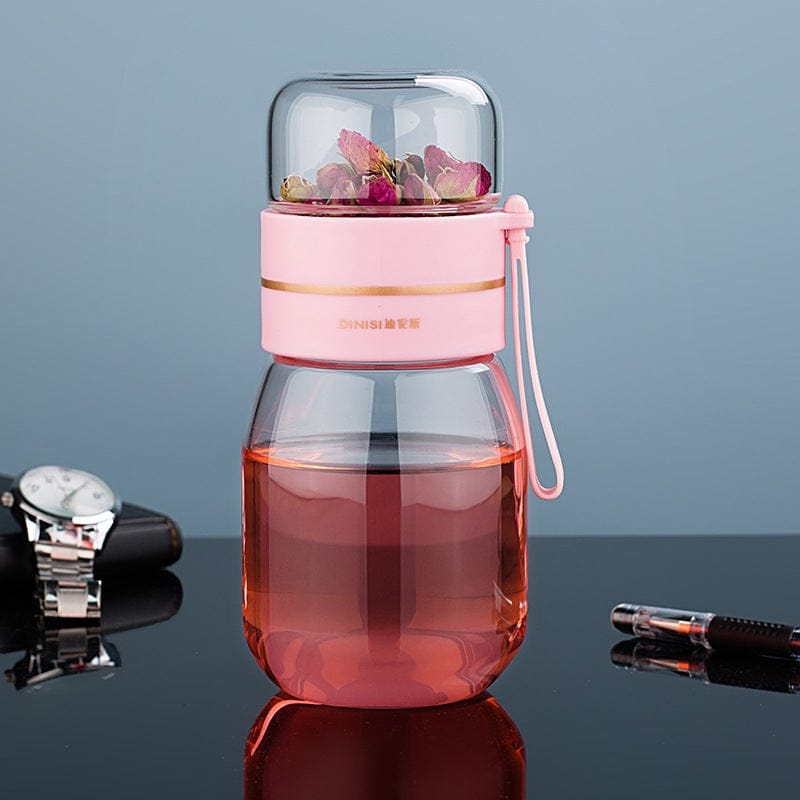 Glazen theefles met infuser – mini