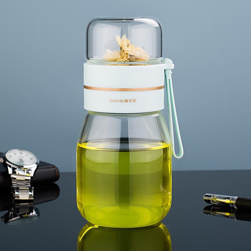 Glazen theefles met infuser – mini
