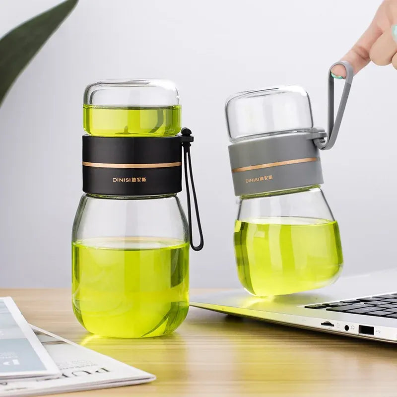 Glazen theefles met infuser – mini