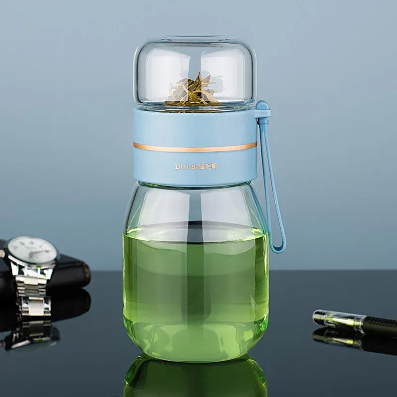 Glazen theefles met infuser – mini