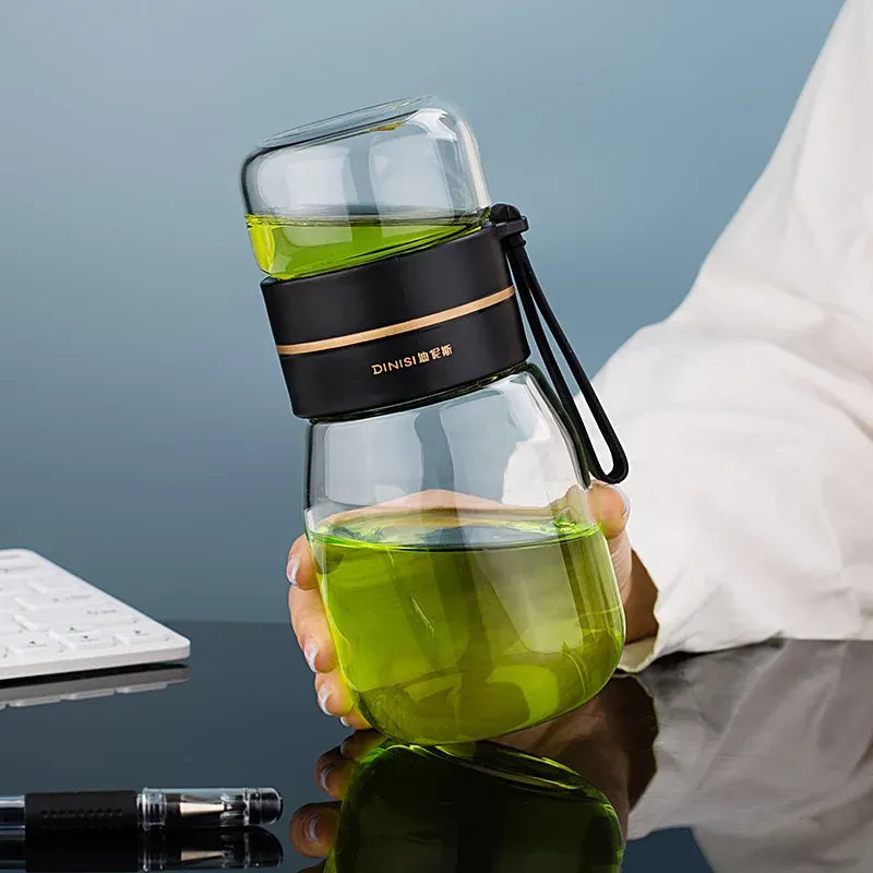 Glazen theefles met infuser – mini