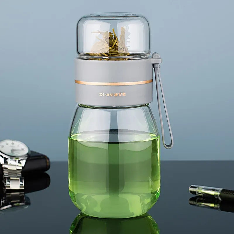 Glazen theefles met infuser – mini