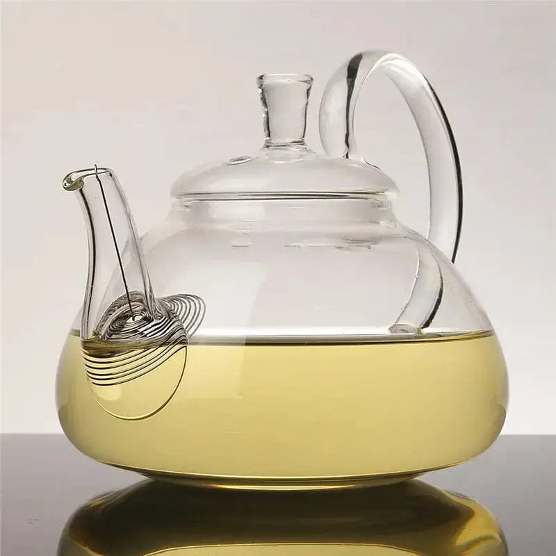 Glazen theepot met grote handgreep 400 ml - 800 ml