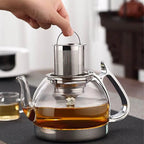 Glazen theepot met stalen filter 850ML - 1L