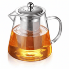 Glazen theepot met theefilter 450 ml - 1,3L – borosilicaatglas