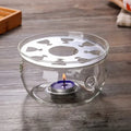 Glazen theepot warmhouder 13 cm voor een waxinelichtje