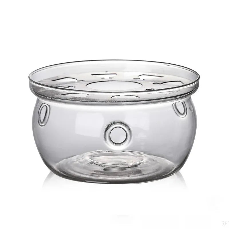 Glazen theepot warmhouder 13 cm voor een waxinelichtje