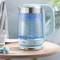 Glazen waterkoker 1,7 liter met blauwe LED-verlichting