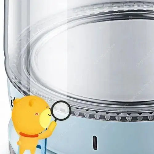 Glazen waterkoker 1,7 liter met blauwe LED-verlichting